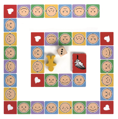 Emocijų pažinimo žaidimas vaizdinei komunikacijai – domino