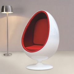 Garsą slopinanti asmeninės erdvės kėdė “Kiaušinis”