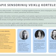 Sensorinių veiklų ir priemonių taikymo kortelės