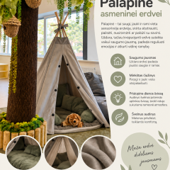 PALAPINĖ – ASMENINĖ SAUGUMO, NUSIRAMINIMO IR RAMYBĖS ERDVĖ tipis